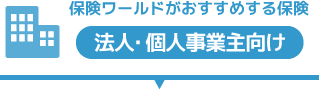 保険ワールドがおすすめする保険　法人・個人事業向け